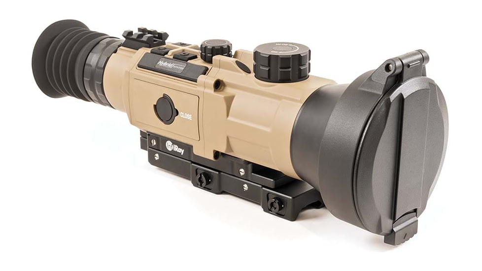 InfiRay Outdoor 4-8x 75mm RICO HYBRID 640 Multi-function Thermal Weapon Sight, 50 Hz, 640x512, Coyote Tan, IRAY-HYH75W