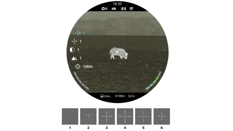 InfiRay Outdoor BOLT TX60C Thermal Imaging Rifle Scope, 3x60mm, 30 mm Tube, Multi-Reticle, Black, IRAY-TX60C