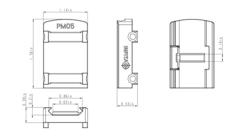 InfiTac Low Picatinny Rail Mount