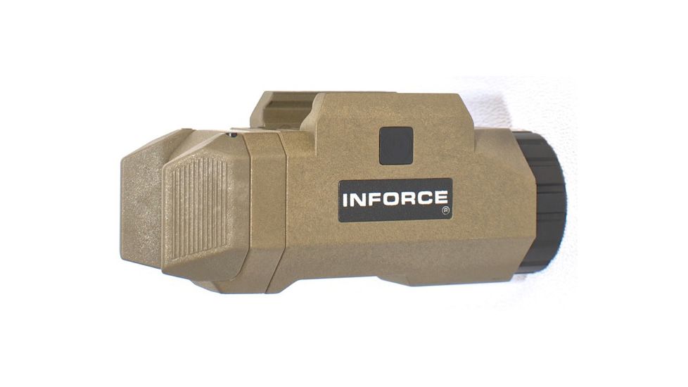 INFORCE Pistol Mounted Light, Constant and Momentary White Light., Flat Dark Earth INF-APL-F-W