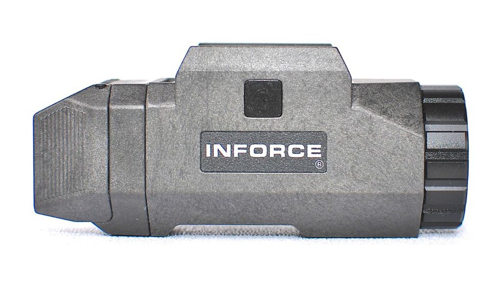 InForce APL Pistol Mounted Light, Black Body, Constant/Momentary White Light., Black, 200Lumens CR123A INF-APL-B-W