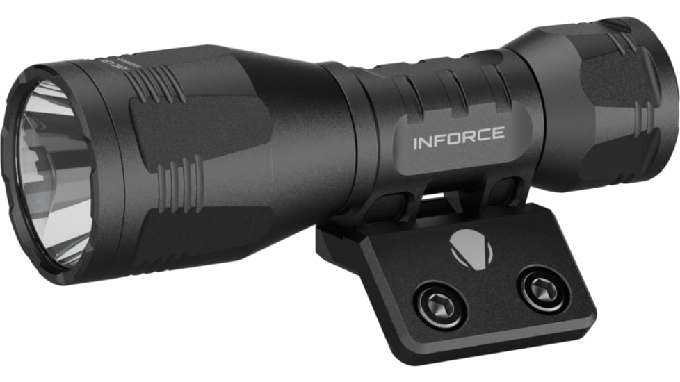 INFORCE ARC 350-Lr-M Rechargeable 18350 Li-Ion 1200 Lumens LED Flashlight Kit w/Mount, Black, IF71015