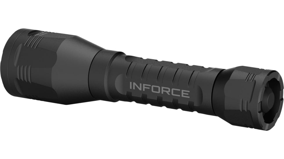 INFORCE ARC 650-Lr-H Rechargeable 18650 Li-Ion 1400 Lumens LED Flashlight Handheld Kit, Black, IF73002