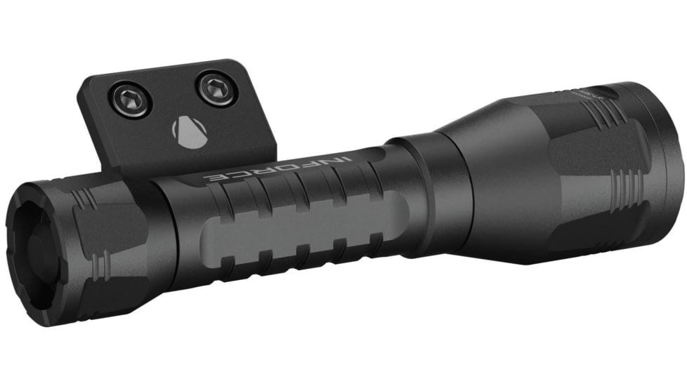 INFORCE ARC 650-Lr-M Rechargeable 18650 Li-Ion 1400 Lumens LED Flashlight Kit w/Mount, Black, IF71016