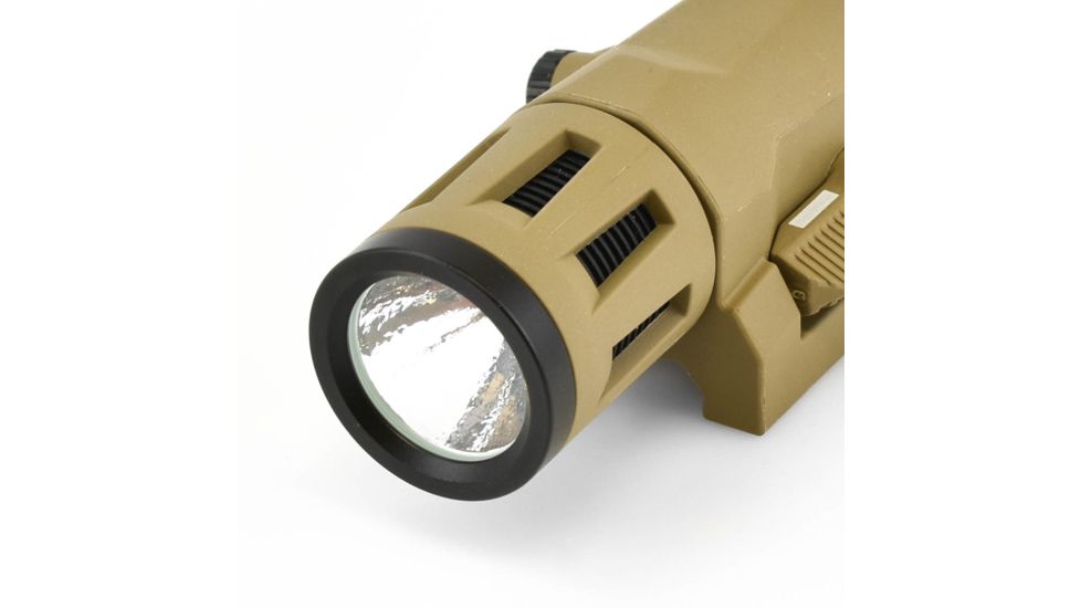 InForce WML Weapon Mounted Multifunction White LED Tactical Light, 400 Lumens, Flat Dark Earth, CR123A, W-06-1
