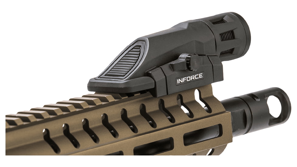 INFORCE Multifunction Weapon Mounted White/IR Light, CR123A, 400 Lumens, Black, W-05-2