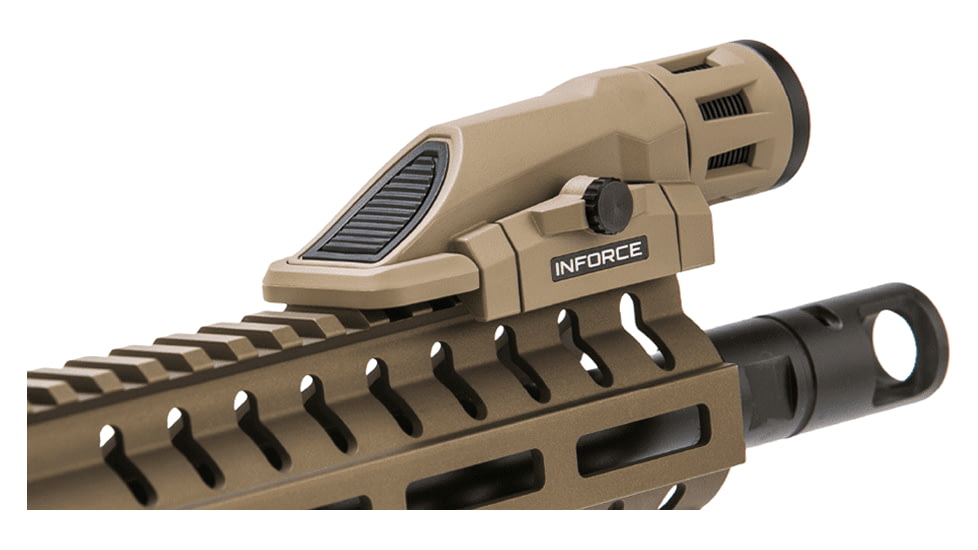 INFORCE Weapon Mounted Multifunction LED Tactical Light, Gen 2, White, 400 Lumens, Flat Dark Earth, W-06-1
