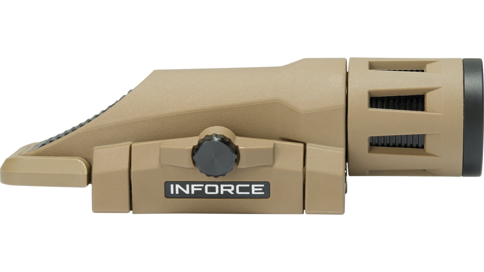 INFORCE Weapon Mounted Multifunction LED Tactical Light, Gen 5, White, 400 Lumens, Flat Dark Earth, W-06-1