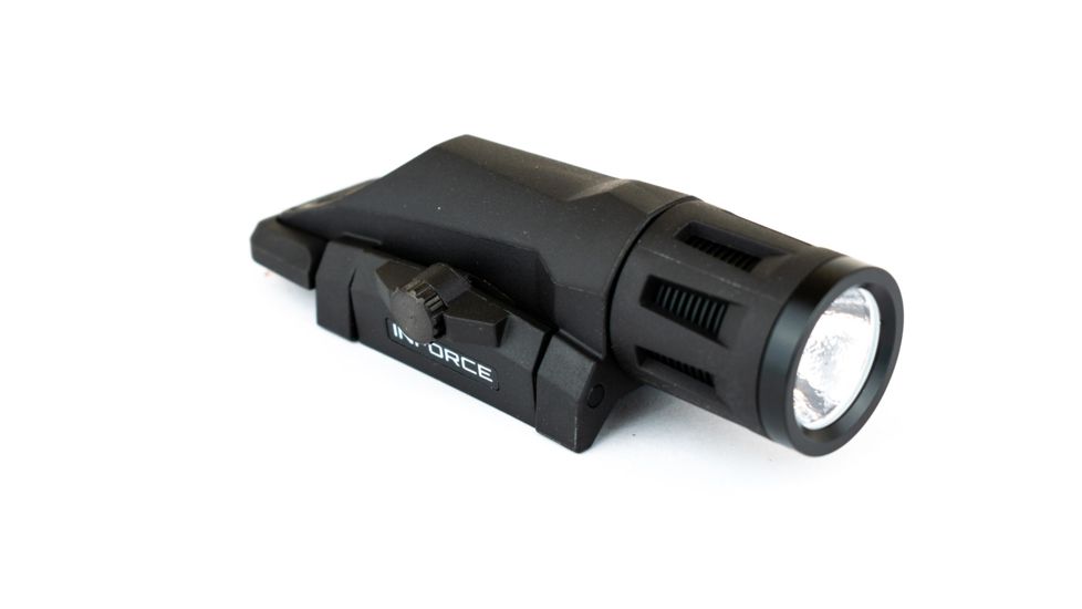 InForce WML Weapon Mounted Multifunction White LED Tactical Light, 400 Lumens, Black, W-05-1