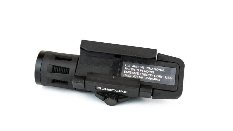 InForce WML Weapon Mounted Multifunction White LED Tactical Light, 400 Lumens, Black, W-05-1