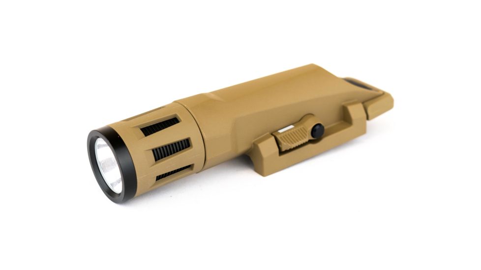 InForce WMLX Weapon Mounted Multifunction White LED Tactical Light, 800 Lumens, Flat Dark Earth, 2 CR123A, WX-06-1