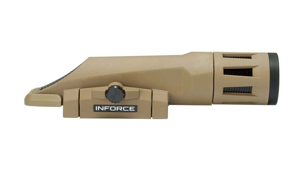 INFORCE WMLX Multifunction LED Weapon Mounted Light, 123A Lithium, White, 800 Lumens, Flat Dark Earth, WX-06-1