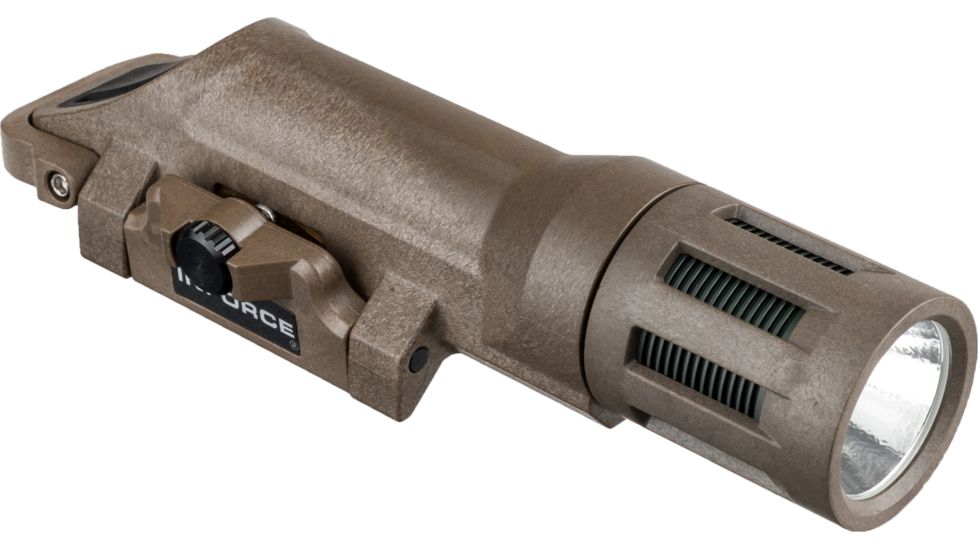InForce WMLX, Weapons Mounted Light, 400 lumen White Light, w/IR, Flat Dark Earth, INF-WMLX-F-WIR