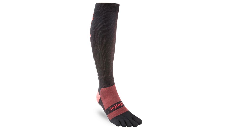 Injinji Compression Lightweight OTC Socks - Mens, Black, Large, 251490-BLK-L