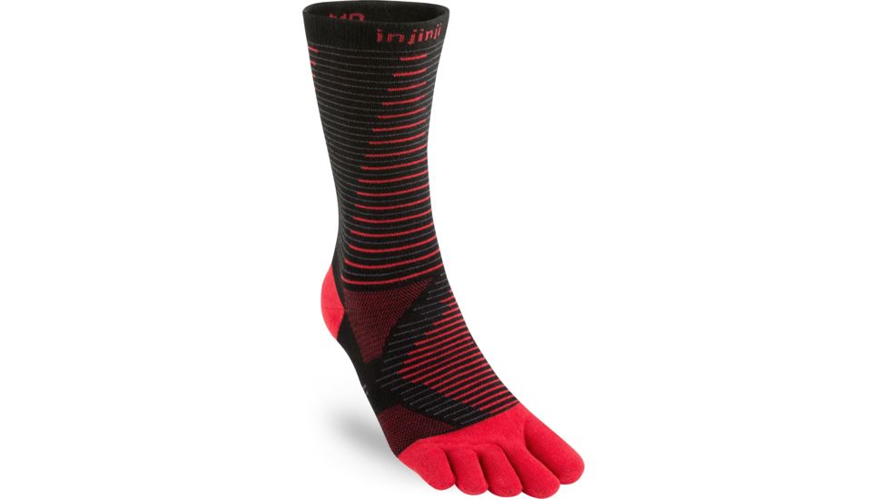 Injinji Run Lightweight Crew Sock - Mens, Volcanic, Medium, 201170-VLC-Medium