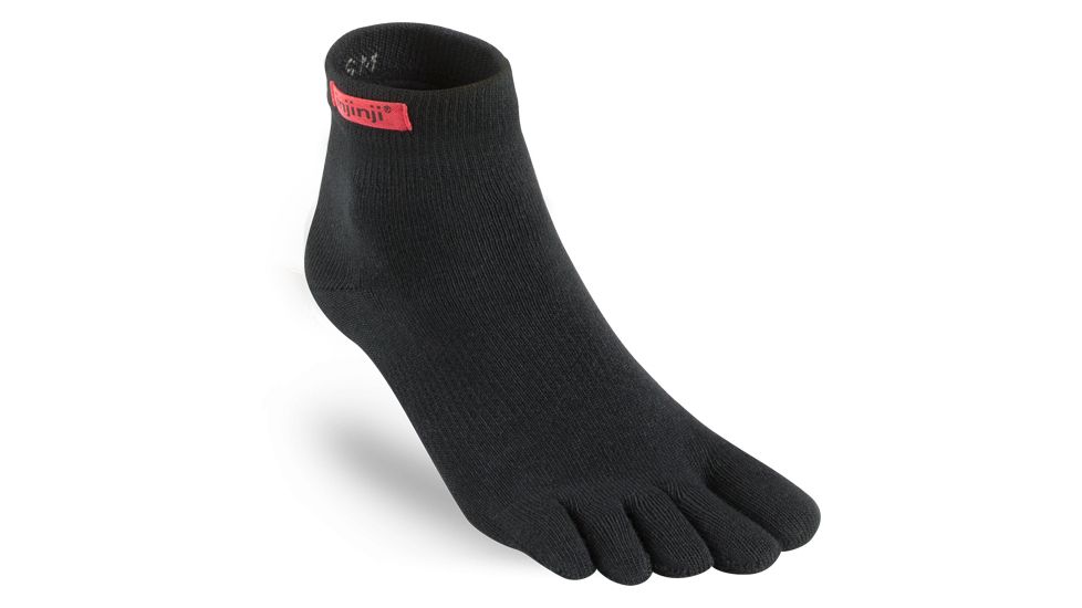 Injinji Sport Original Weight Mini Crew Coolmax Socks - Mens, Black, Small, 052230-BLK-S