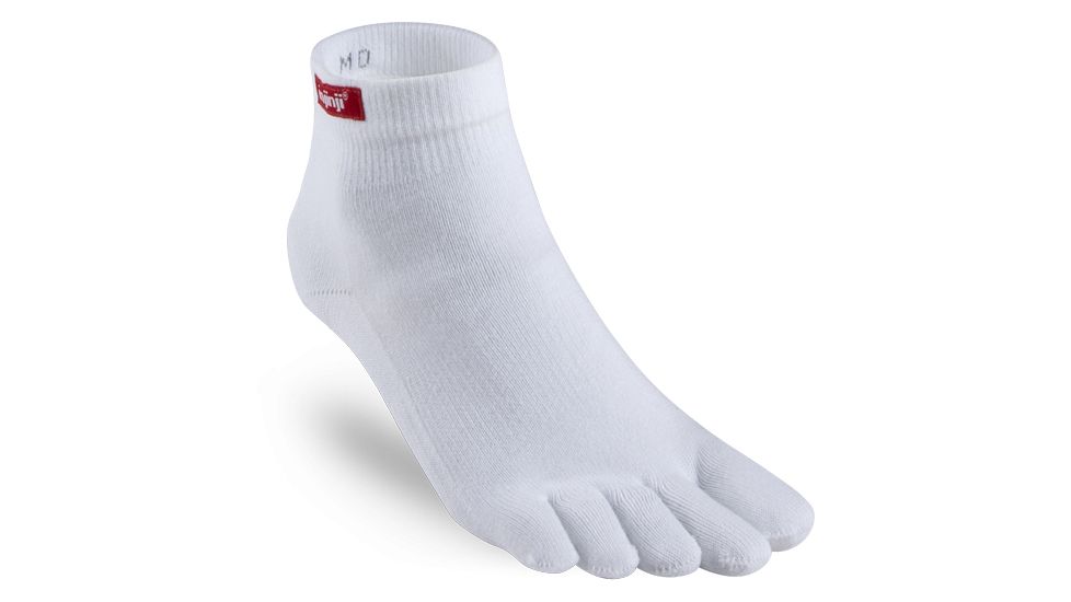 Injinji Sport Original Weight Mini Crew Coolmax Socks - Mens, White, Small, 052230-WHT-S