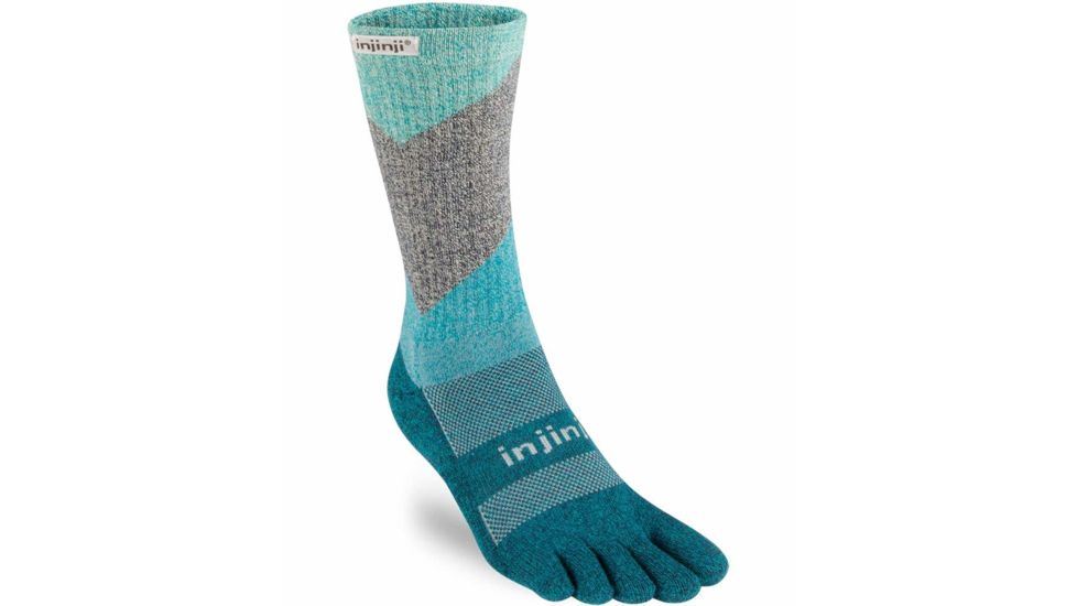 Injinji Trail Midweight Crew Xtralife Socks - Mens, Harborside, Small, 213170-HRB-S