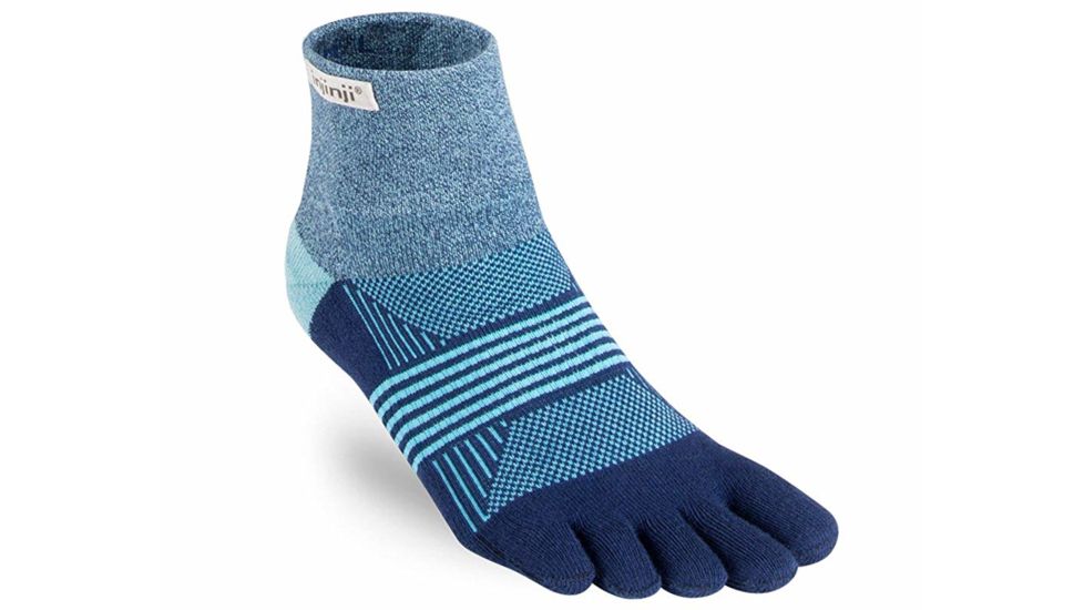 Injinji Trail Midweight Mini Crew Socks - Womens, Twilight, M/L, 213131-TWL-M/L