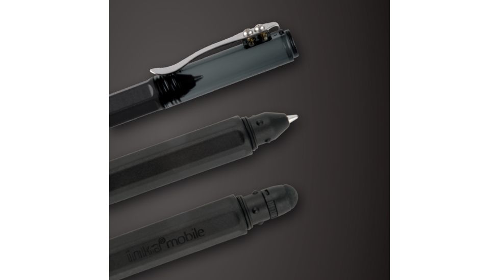 Inka Mobile Clip Pen and Stylus,Black IMPC-06-R7