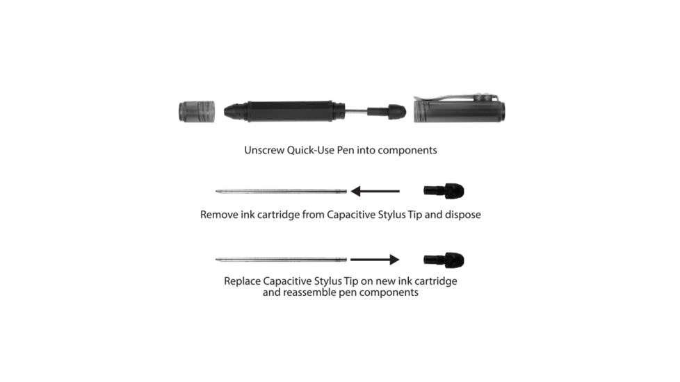 Inka Mobile Clip Pen and Stylus,Black IMPC-06-R7
