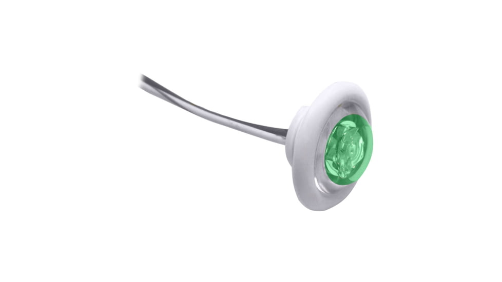 Innovative Lighting Bulkhead/Livewell Light "The Shortie" Green LED w/ White Grommet LED 39717