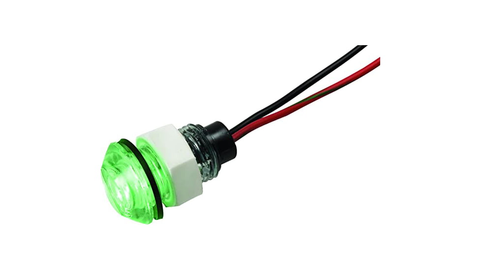 Innovative Lighting LED Bulkhead Livewell Flush Mount Light, Green, 011-3500-7