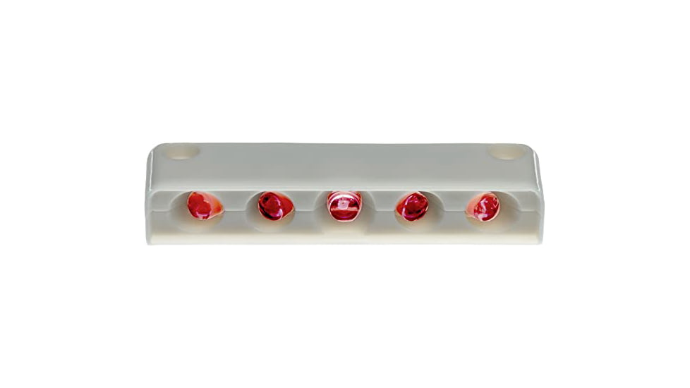 Innovative Lighting Surface-Mount 5 LED Step Light LED With White Case, Red, 006-4100-7