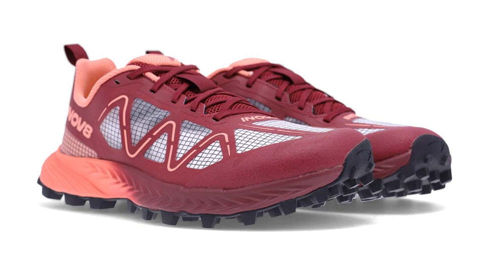 Inov-8 MudTalon Speed Running Shoes - Womens, Burgundy/Coral, 8, 001147-BUCO-P-001-M6.5/ W8