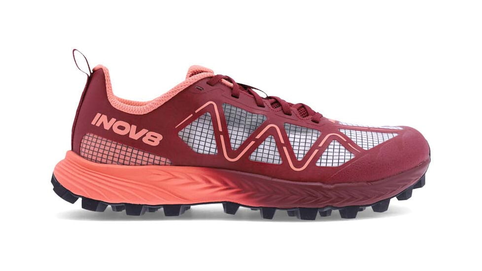 Inov-8 MudTalon Speed Running Shoes - Womens, Burgundy/Coral, 8, 001147-BUCO-P-001-M6.5/ W8