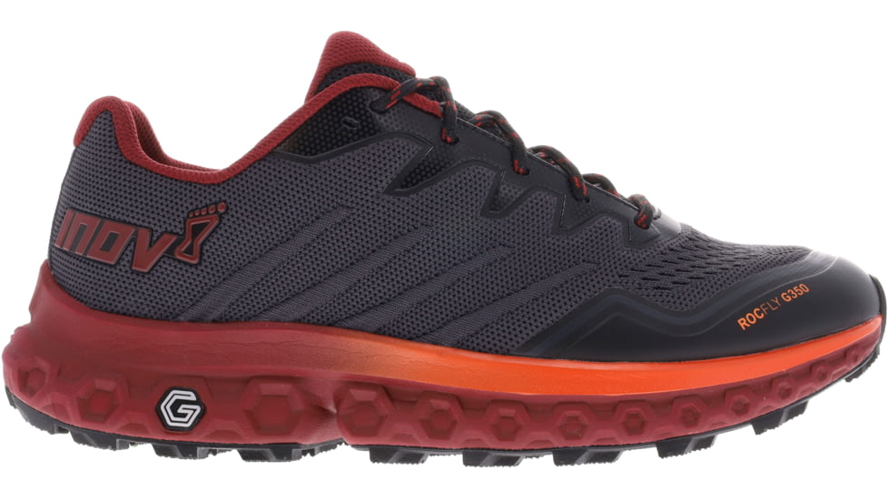 Inov-8 Parkclaw 260 Knit Athletic Shoes - Mens, Grey/Black/Red, 8.5/ 42.5/ M9.5/ W11, 000979-GYBKRD-S-01-95