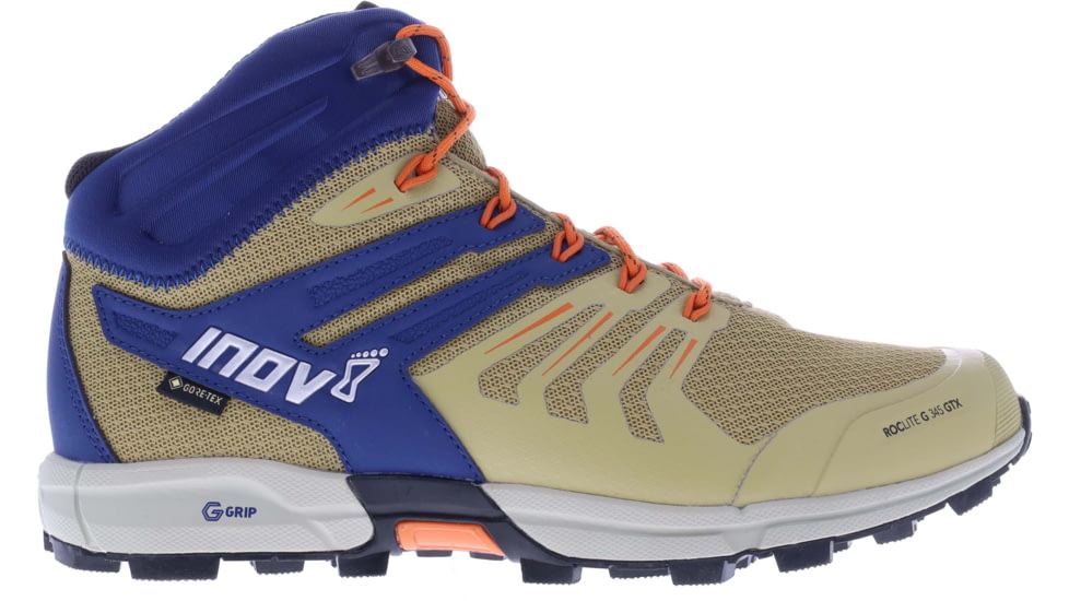 Inov-8 Roclite 345 G GTX V2 Hiking Boots - Mens, Khaki/Navy, 12/ 47/ M13/ W14.5, 001-071-KHNY-M-01-13