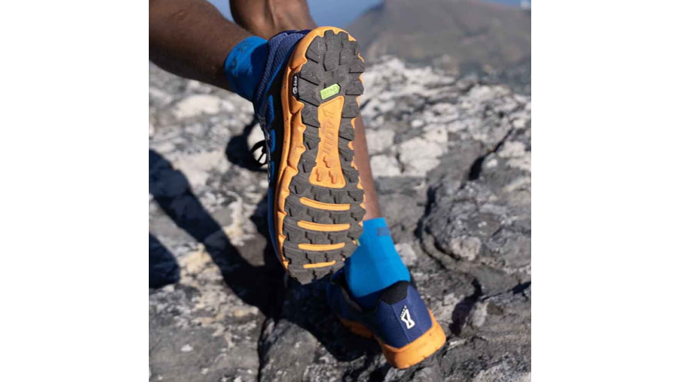 Inov-8 TrailFly G 270 V2 Shoes - Mens, Blue/Nectar, 8/ 42/ M9/ W10.5, 001-065-BLNE-S-01-9