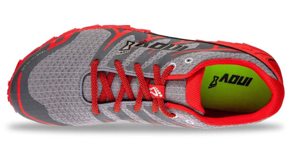 Inov-8 Trailtalon 235 Running Shoes - Men's, 10.5 UK, Wide, Grey/Red, 000714-GYRD-S-02-105