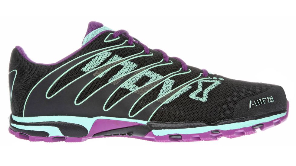 Inov8 F-Lite 239 Road Running Shoe - Women's-Black/Mint/Purple-6 US