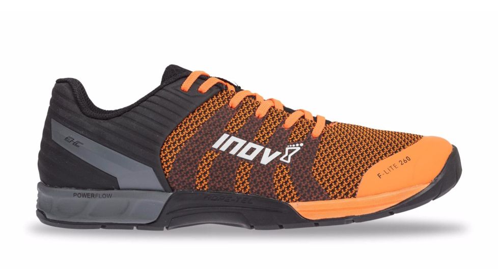 Inov8 F-Lite 260 Knit Training Shoes - Mens, Orange/Black, 11.5, 000727-ORBK-s-11.5