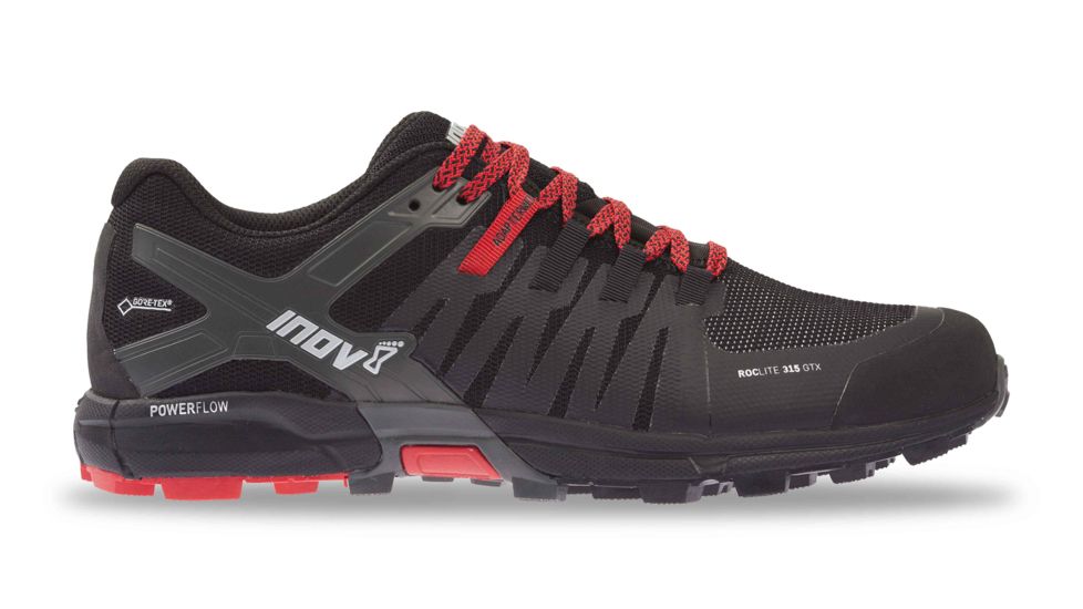 Inov8 Roclite 315 GTX Trail Running Shoes - Mens, Black/Red, 11, 000719-BKRD-M-11