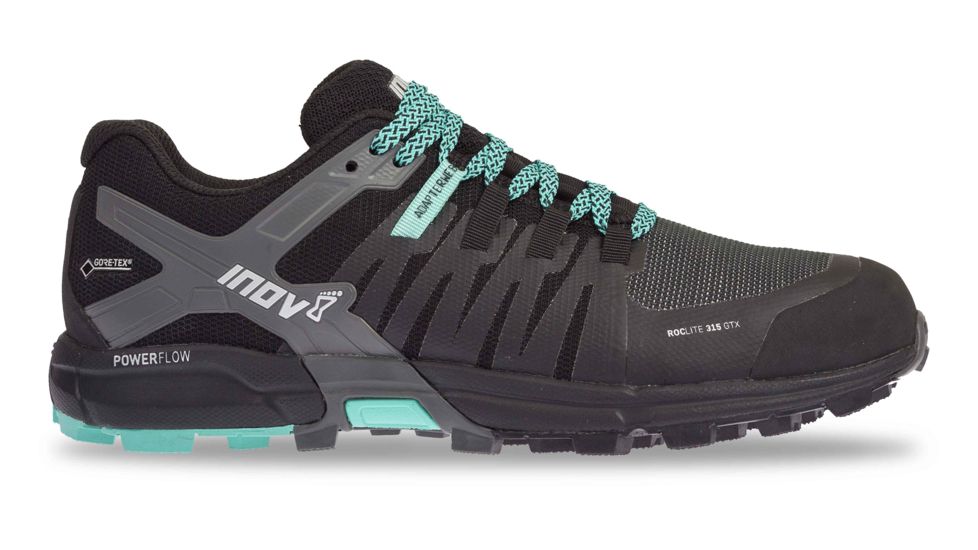 Inov8 Roclite 315 GTX Trail Running Shoes - Womens, Black/Teal, 9, 000717-BKTL-M-9