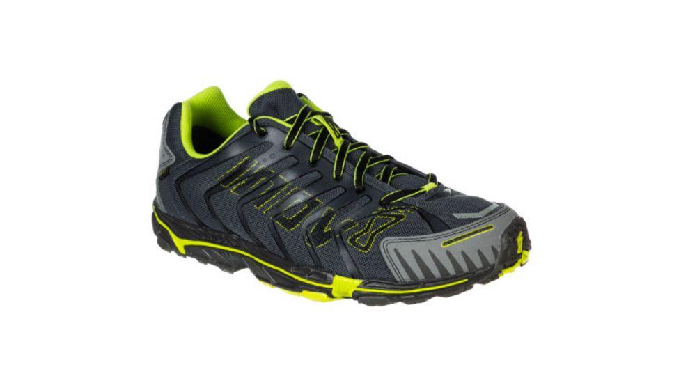 Inov8 Terrafly 313 GTX Trail Running Shoe - Men's-Grey/Lime-8 US