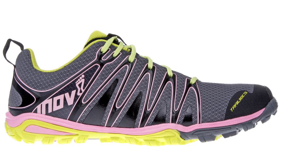 Inov8 Trailroc 226 Trail Running Shoe - Women's-Grey/Lime/Pink-Medium-6 US