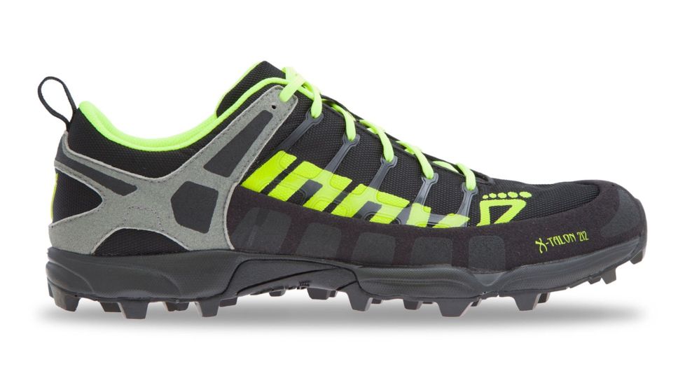 Inov8 X-Talon 212 Precision Fit Trail Running Shoe - Men's-Blk/Neon Yellow/Grey-8