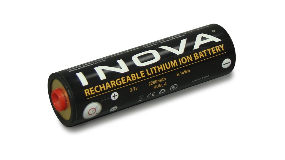 Inova T4 Reserve Battery Holder Extension w/Lithium Ion Battery T4-RBH-RUB