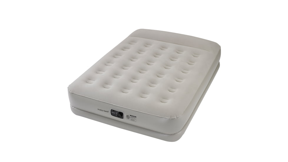 Insta-bed 20 in Queen Pillow Rest Air Mattress with Internal AC Pump, Beige, Queen, 98401816