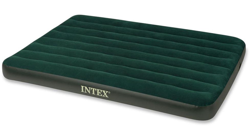 Intex Prestige Downy Air Bed, Green, Full, with 4D Pump 48376
