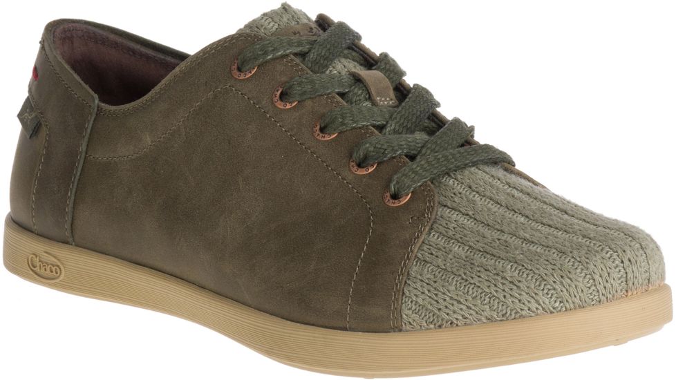 Ionia Lace Leather Casual Shoes - Womens, Ivy, Medium