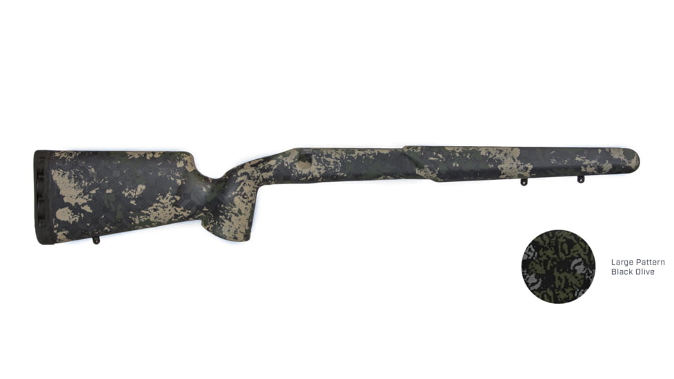 iota Outdoors Rifle Stock for Tikka Kremlin with Tikka Factory Sporter Barrel Contour, Black Olive, 94-131110-01-5308121-1