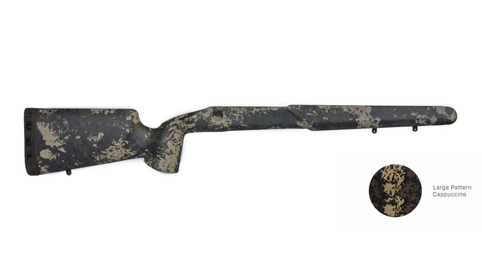 iota Outdoors Rifle Stock for Tikka Kremlin with Tikka Factory Sporter Barrel Contour, Cappuccino, 94-181510-01-5308121-1