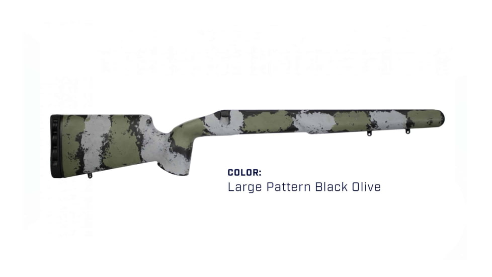 iota Outdoors Kremlin Rifle Stock for Remington 700 Long Actions with Remington Facotry Sporter/Remington Standard Sendero Barrel Cortour, Black Olive, 97-131110-21-1311121-1