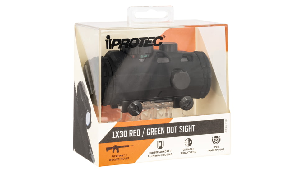 IPROTEC IPRELC0001 1 X 30 Red/Green Dot Sight Black 5 MOA Dot