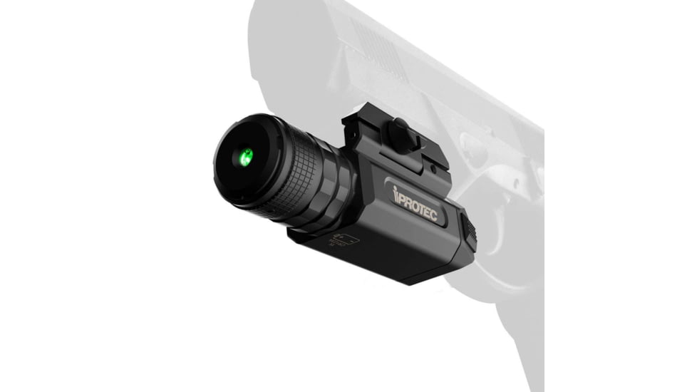 iPROTEC Rail Mount Firearm Green Laser, Black, 6569